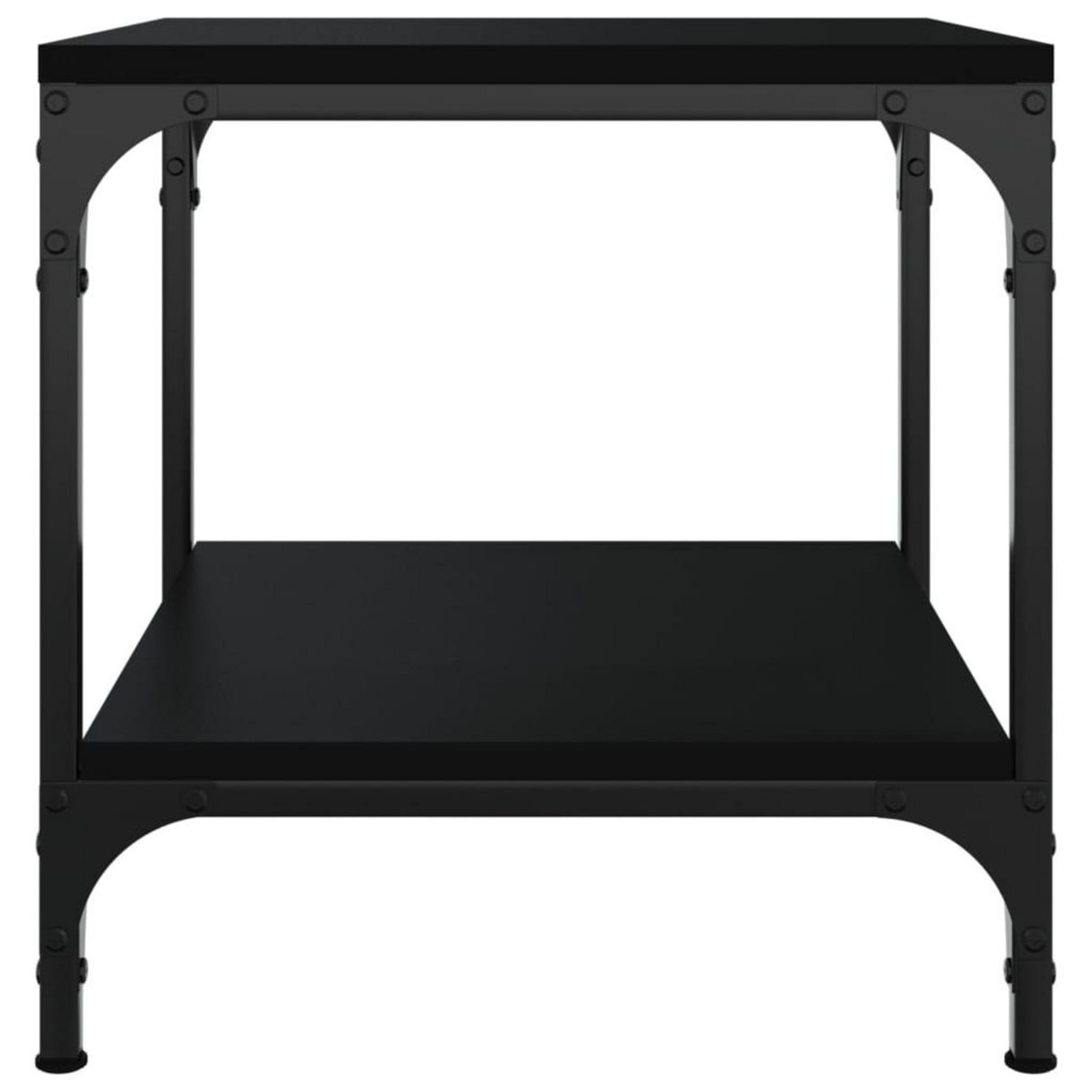 VIDAXL Table d'appoint Noir 40x40x40 cm Bois d'ingenierie