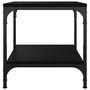 Voir la diapositive 5 : VIDAXL Table d'appoint Noir 40x40x40 cm Bois d'ingenierie