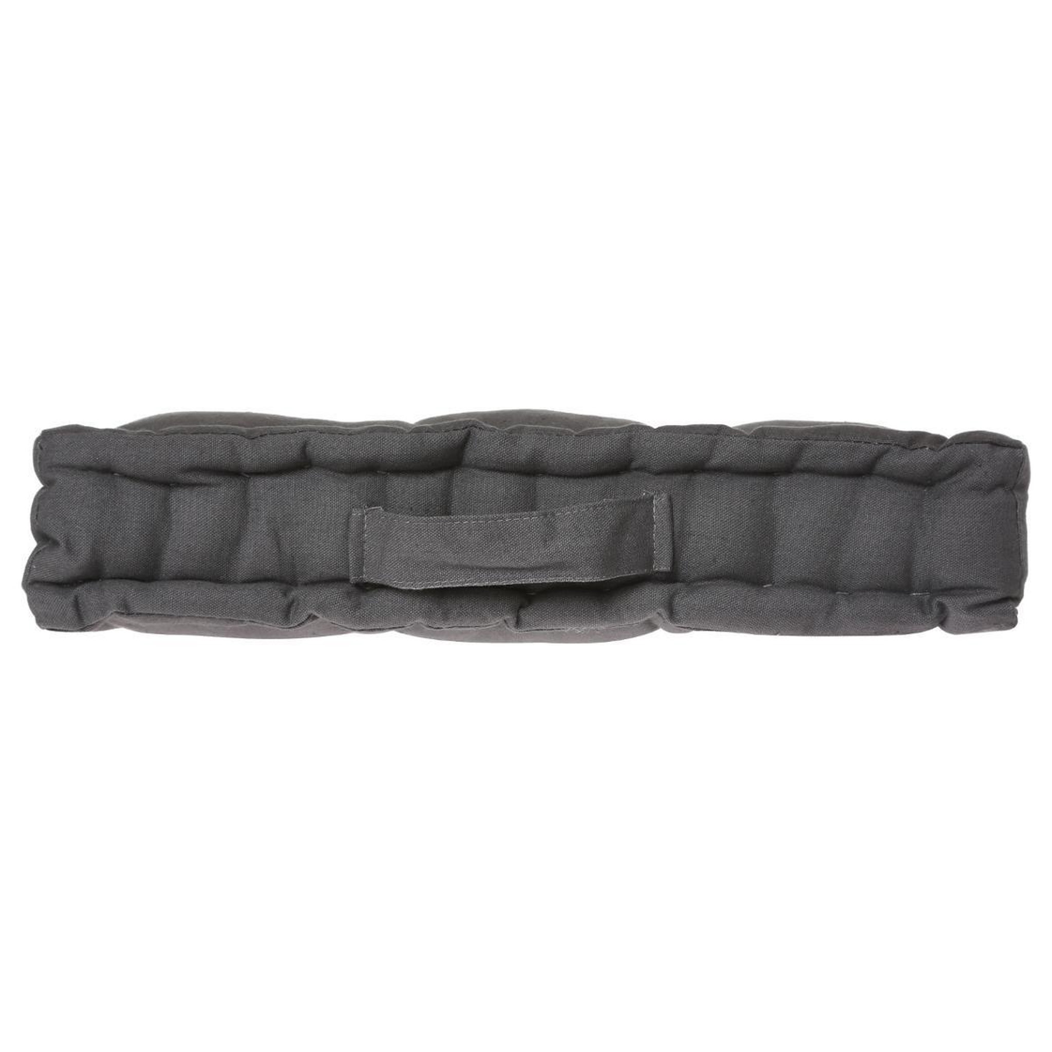 Voir la diapositive 3 : ATMOSPHERA Coussin de sol  dorian  40x40cm gris foncé