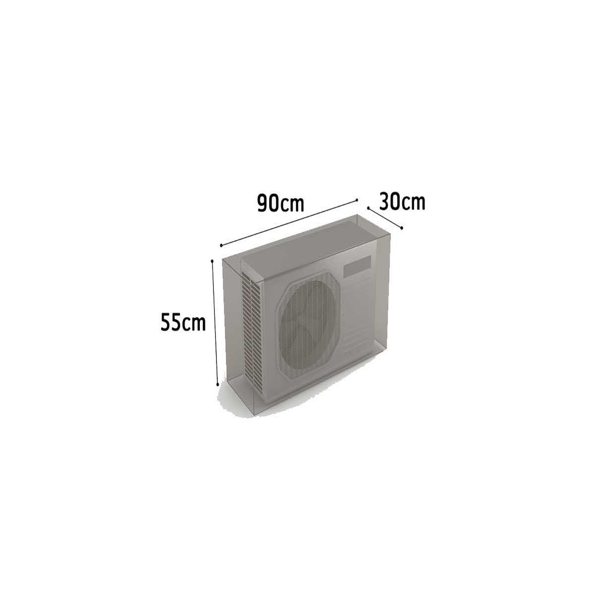 Voir la diapositive 3 : Nortene Housse de protection pour air conditionné COVERTOP - Taupe - 90 x 30 x 55 cm