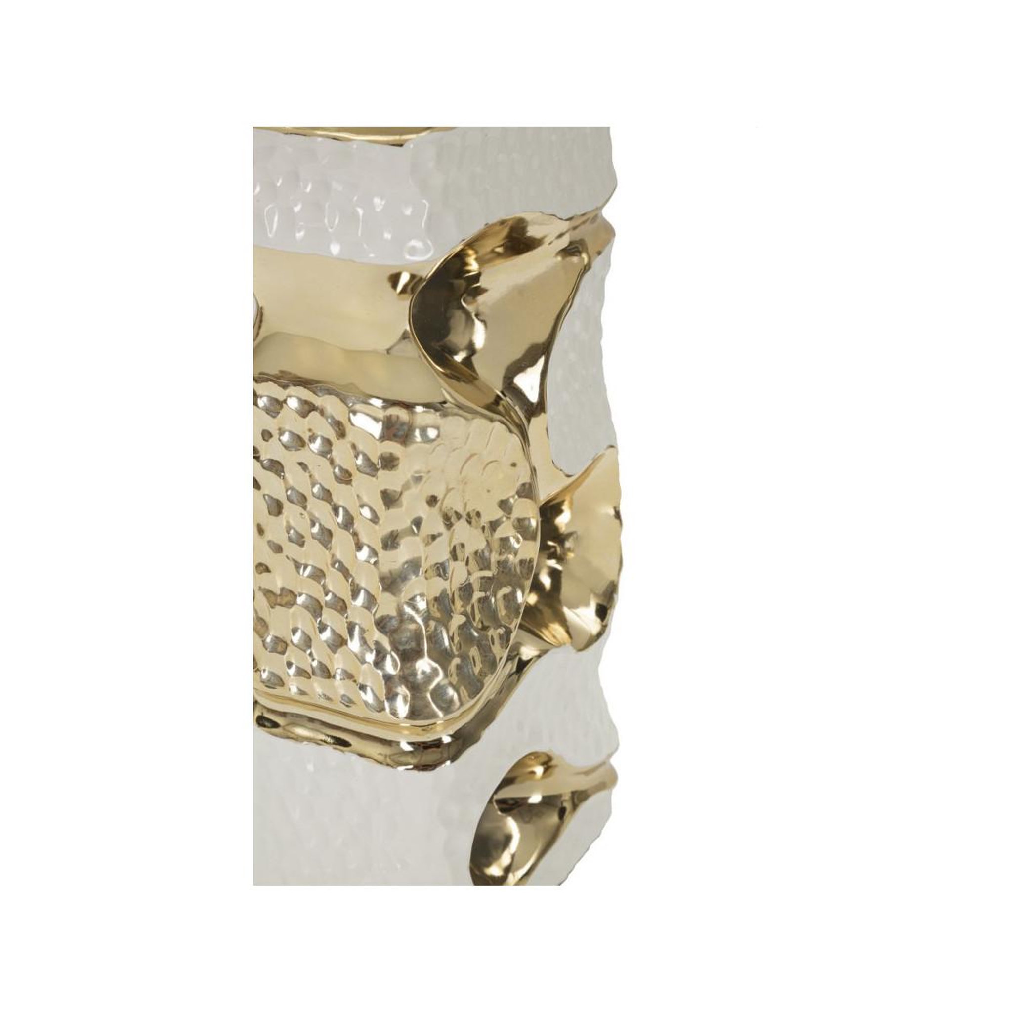 Voir la diapositive 4 : Paris Prix Lampe à poser en céramique  florida  43cm blanc & or