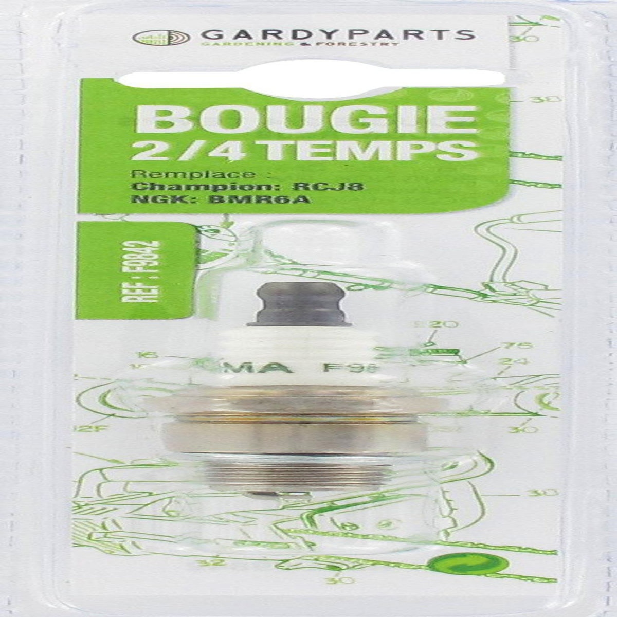CENTRALE BRICO Bougie d'allumage adaptable sous coque remplace RCJ8 - CAR8E,  NGK: BMR6A