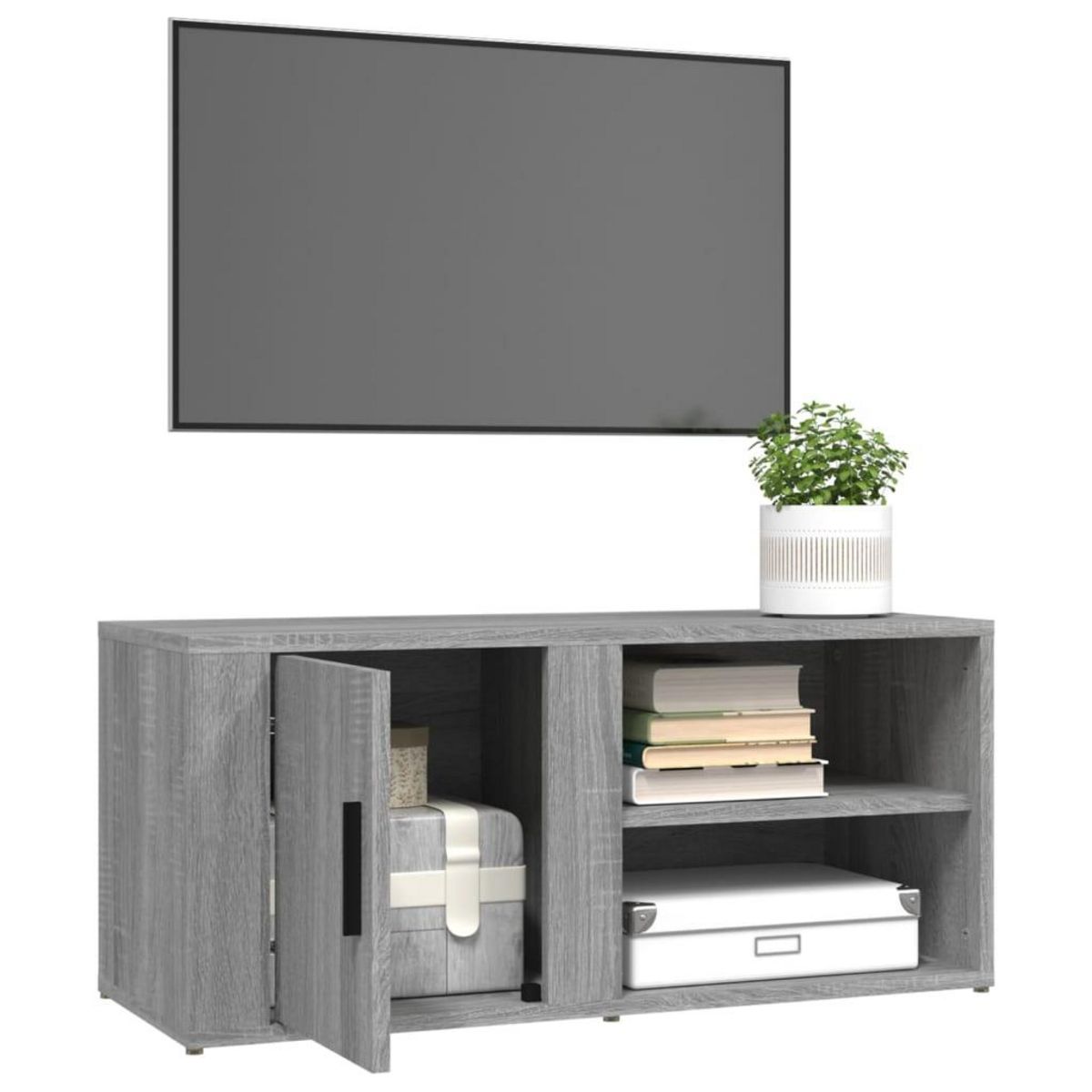 VIDAXL Meubles TV 2 pcs Sonoma gris 80x31,5x36 cm Bois d'ingenierie