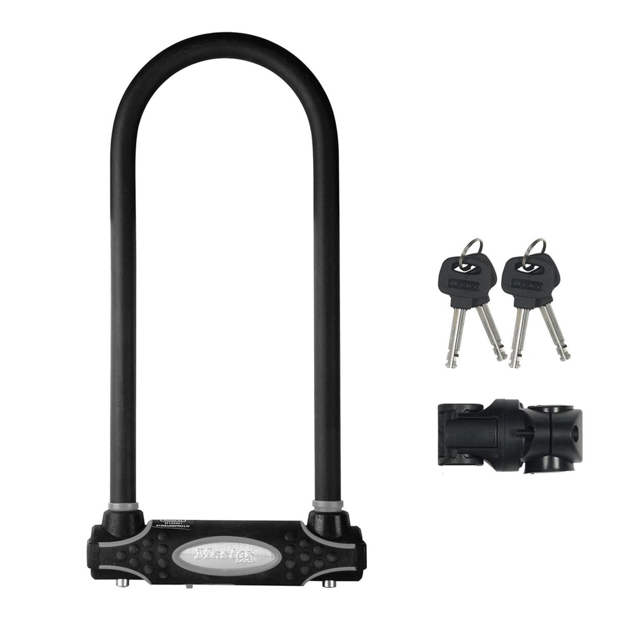 Master lock Antivol Vélo U [A Clé] [Support de Vélo Universel] [Antivol Certifié] [Modèle XL] 8195EURDPROCOLW