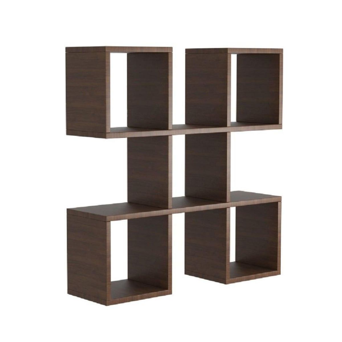 Homemania Homemania Etagere murale Spider 70x20x70 cm Wenge