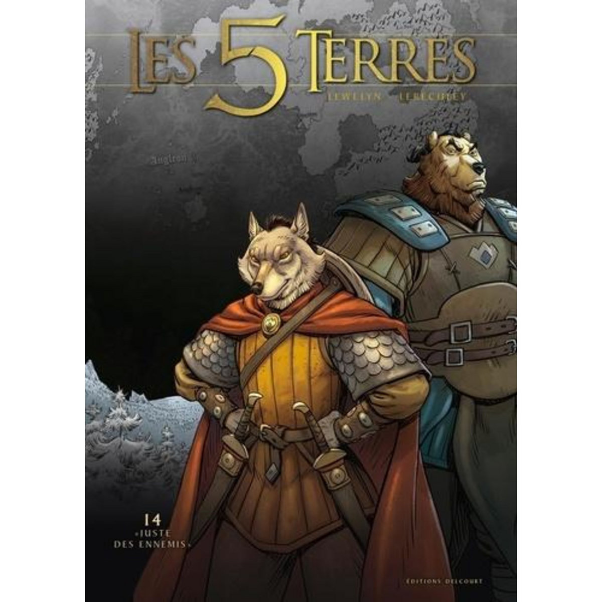 LES 5 TERRES : CYCLE III - ARNOR TOME 14 :  JUSTE DES ENNEMIS , Lewelyn