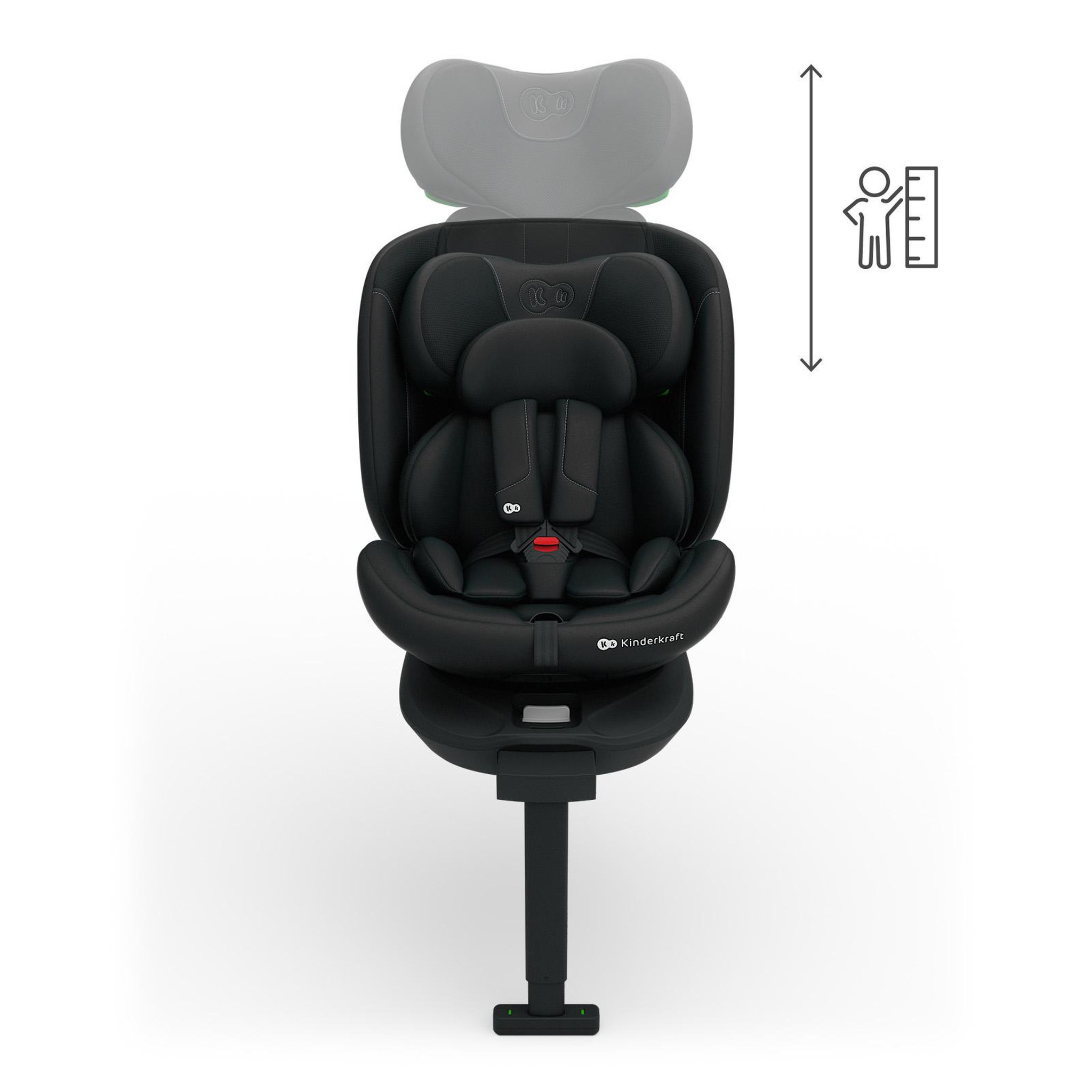 Voir la diapositive 5 : KINDERKRAFT Siège auto I-360 2 PLUS i-Size 40-150 cm, rotation 360°, ISOFIX, dos et face route, 4-en-1