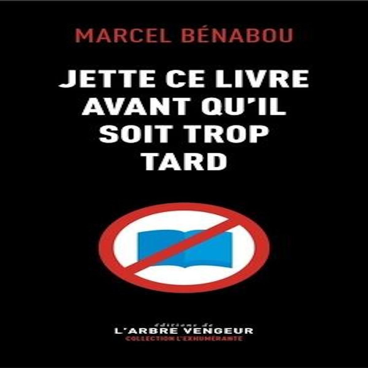 JETTE CE LIVRE AVANT QU'IL SOIT TROP TARD, Bénabou Marcel