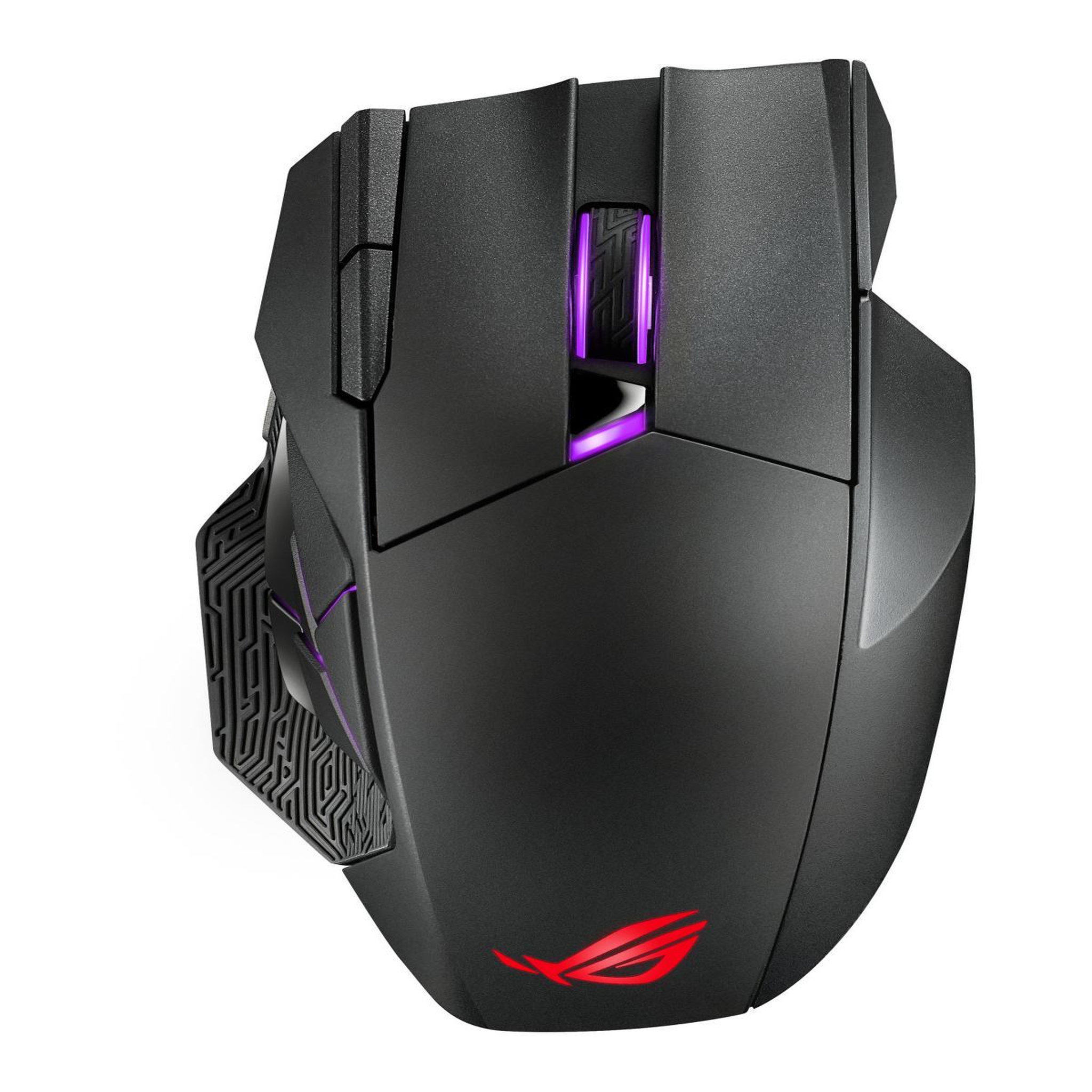 Voir la diapositive 2 : ASUS Asus rog spatha x souris droitier rf wireless + usb type-a optique 19000 dpi