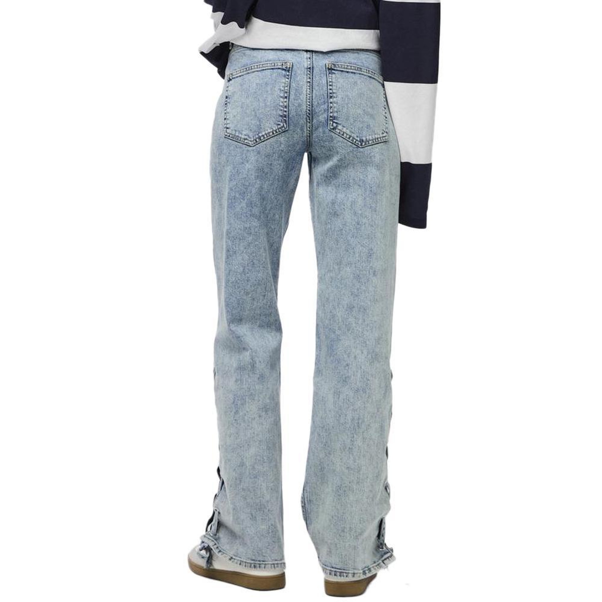 Voir la diapositive 2 : Pieces Jean Droit Bleu Femme Pieces Fenda