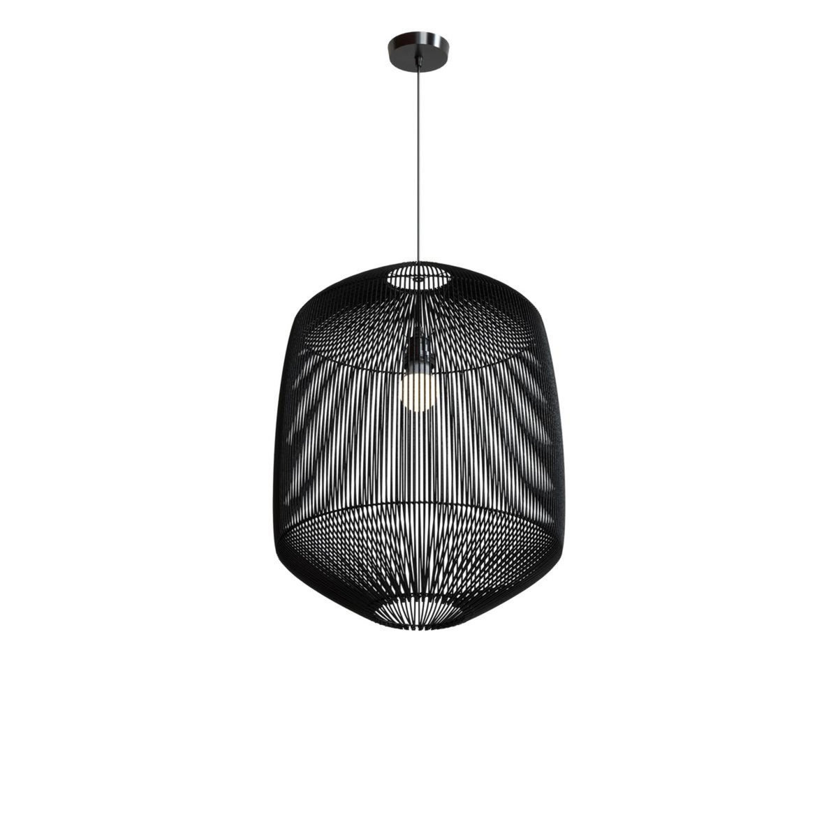 Rendez vous déco Abat-jour naturel pour suspension en rotin D40 cm - Hajar