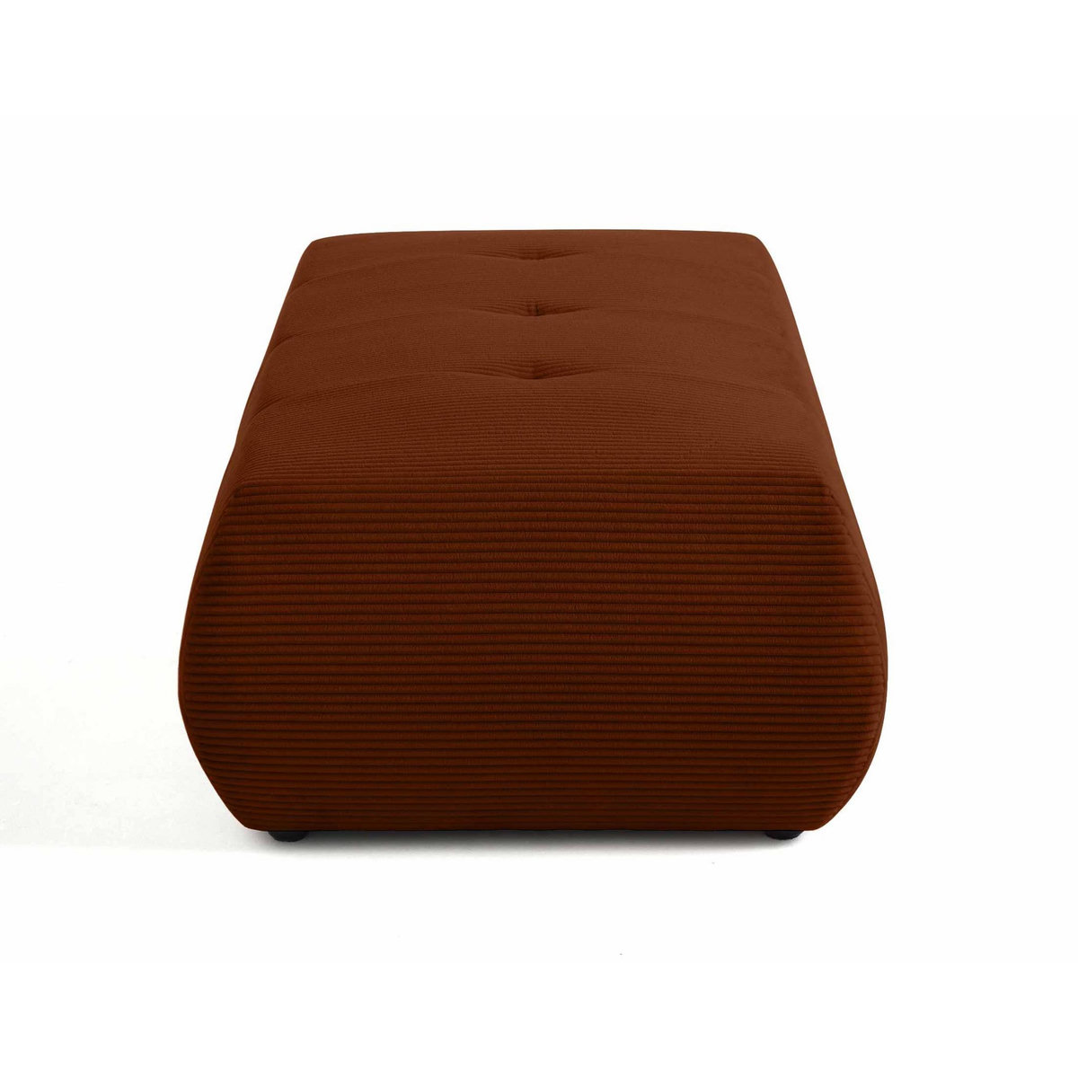 LISA DESIGN Onyx - pouf d'appoint - en velours côtelé