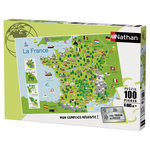 RAVENSBURGER Puzzle Nathan 100 pièces - Carte de France