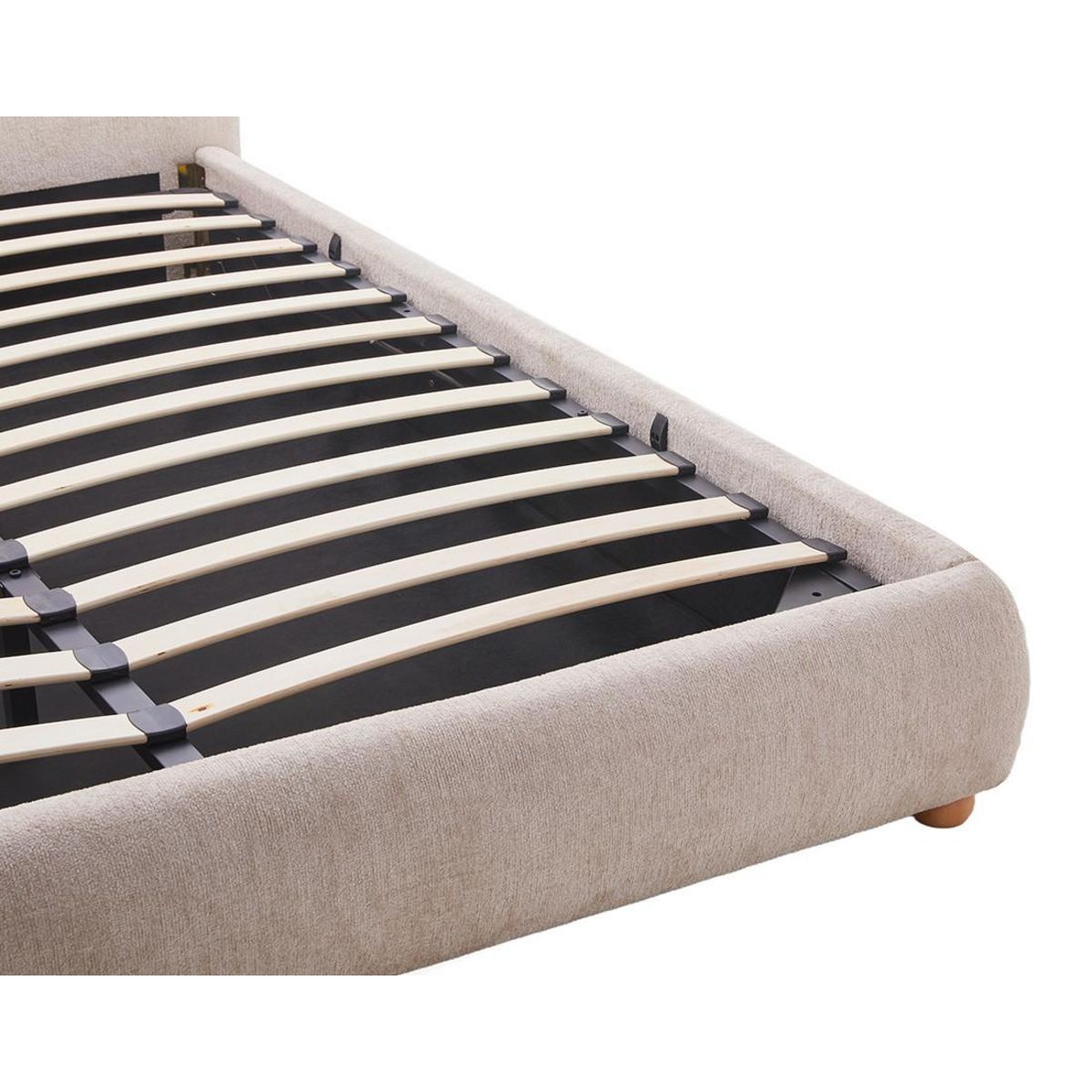 BEST MOBILIER Hugo - lit coffre - 160x200 cm - en velours texturé