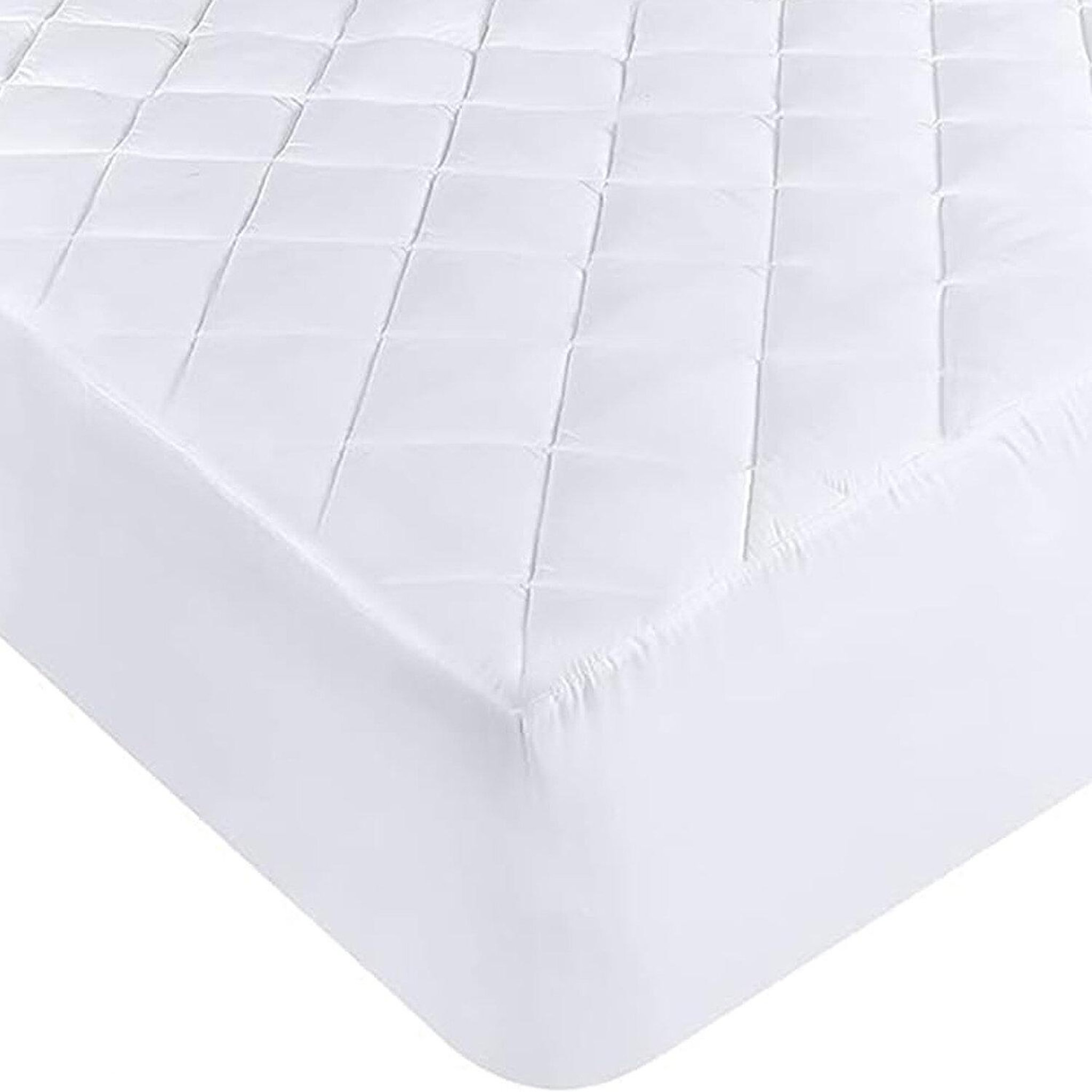 Voir la diapositive 2 : Home collection Protège matelas 100% polyester 205gsm matelasse / respirant