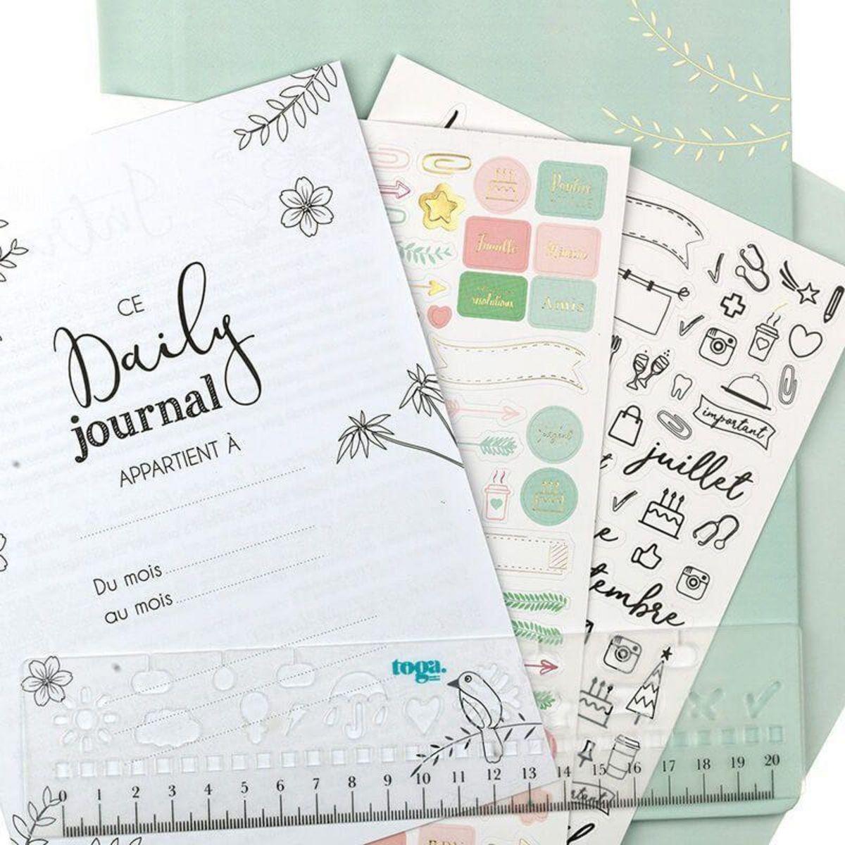 Toga Kit de démarrage Bullet Journal amovible