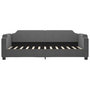 Voir la diapositive 4 : VIDAXL Lit de jour avec matelas gris fonce 90x200 cm tissu