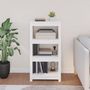 Voir la diapositive 3 : VIDAXL Bibliotheque Blanc 50x35x97 cm Bois de pin massif