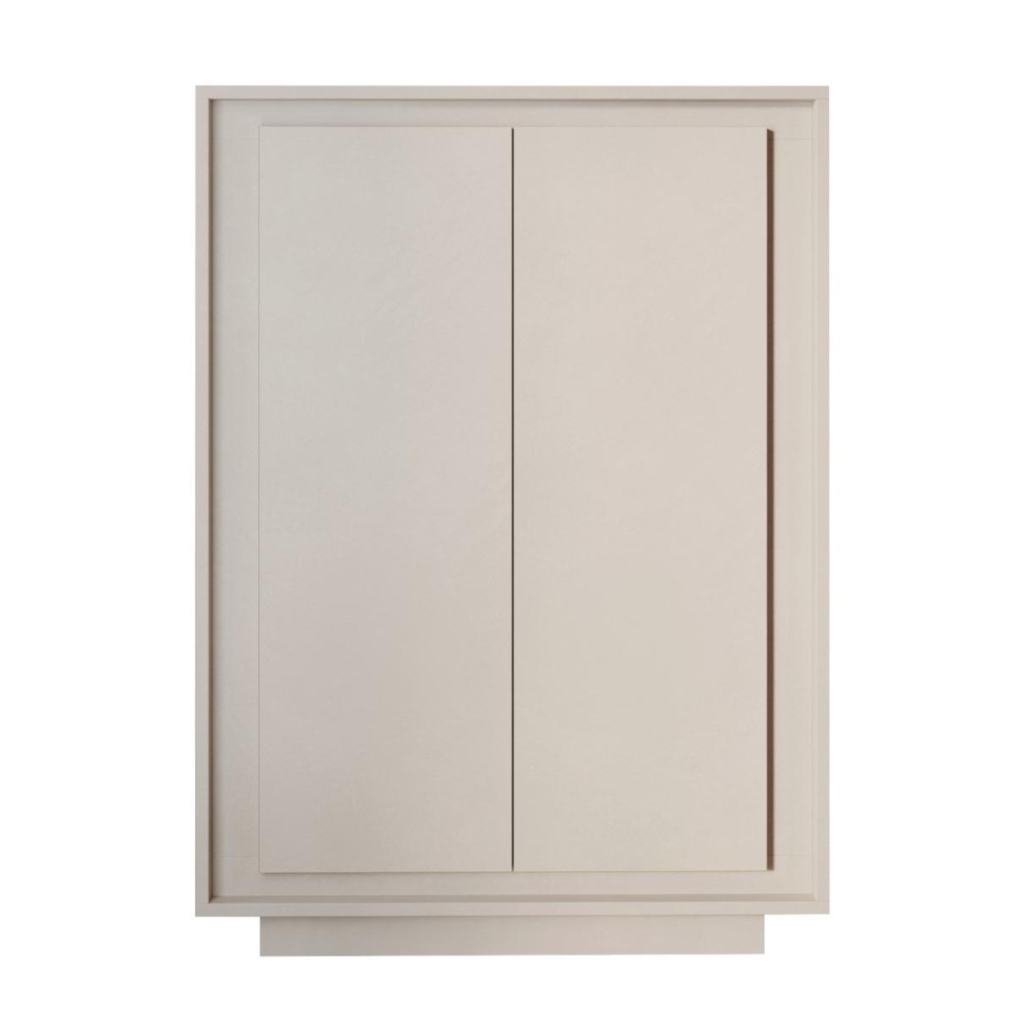 JLC KREATION Argentier-bar 2 portes chic et design coloris beige yori
