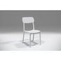 Voir la diapositive 2 : MARKET24 Chaise de jardin CALIPSO ARETA - Blanc - Lot de 4 - 53 x 46 x H 88 cm - Résine de synthese