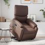Voir la diapositive 1 : VIDAXL Fauteuil inclinable de massage Marron Similicuir