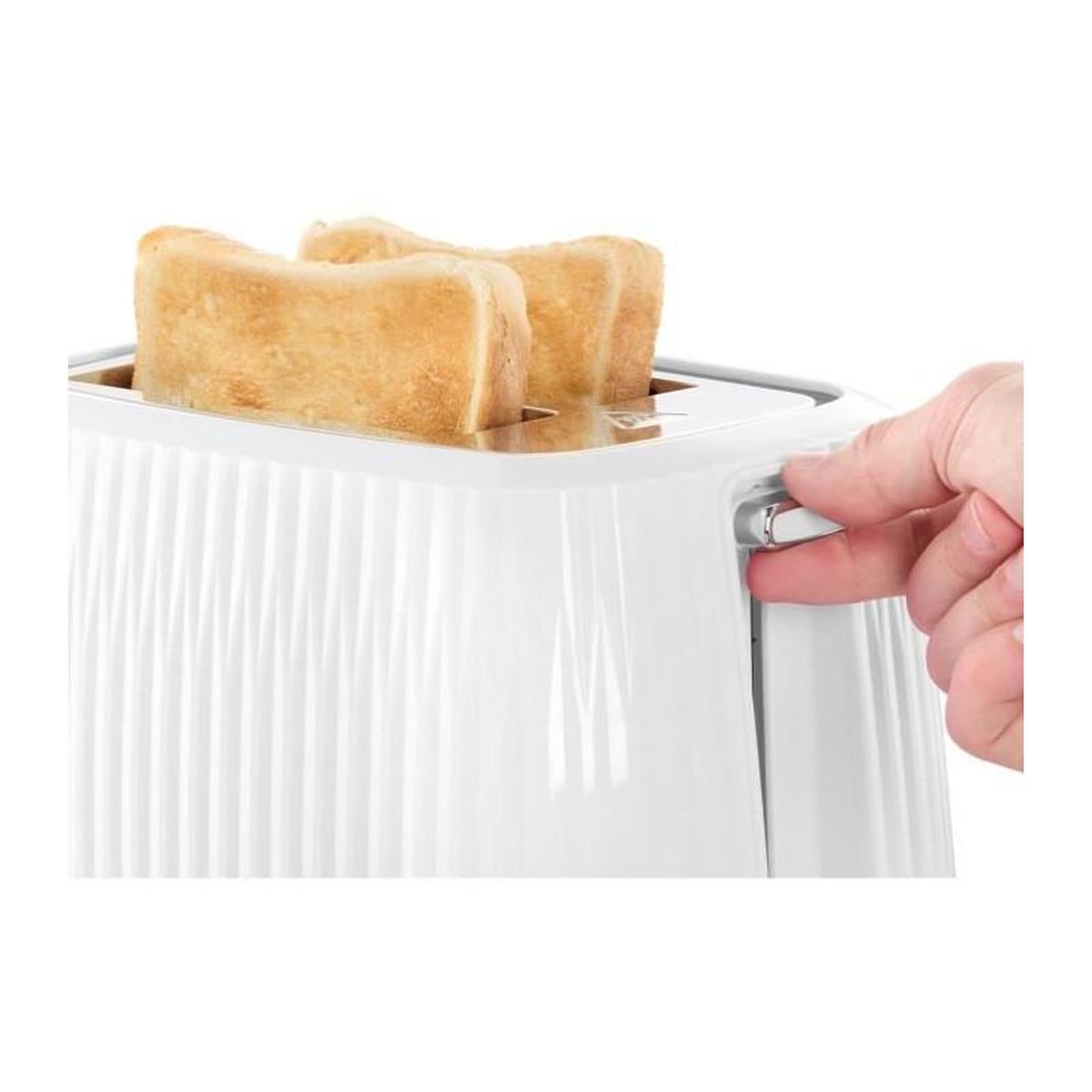 Voir la diapositive 4 : Russell Hobbs Grille-pain - RUSSELL HOBBS - EDEN - 800 W - 2 fentes - Blanc