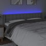 Voir la diapositive 4 : VIDAXL Tete de lit a LED Gris clair 203x16x78/88 cm Tissu