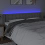 Voir la diapositive 4 : VIDAXL Tete de lit a LED Gris clair 203x16x78/88 cm Tissu