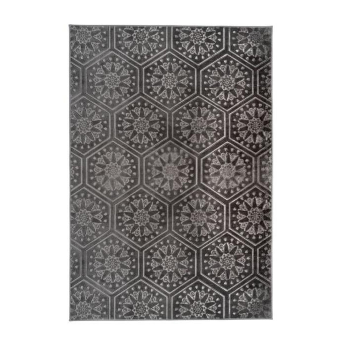 Paris Prix Tapis Moderne Fait Main  Monroe II  Anthracite