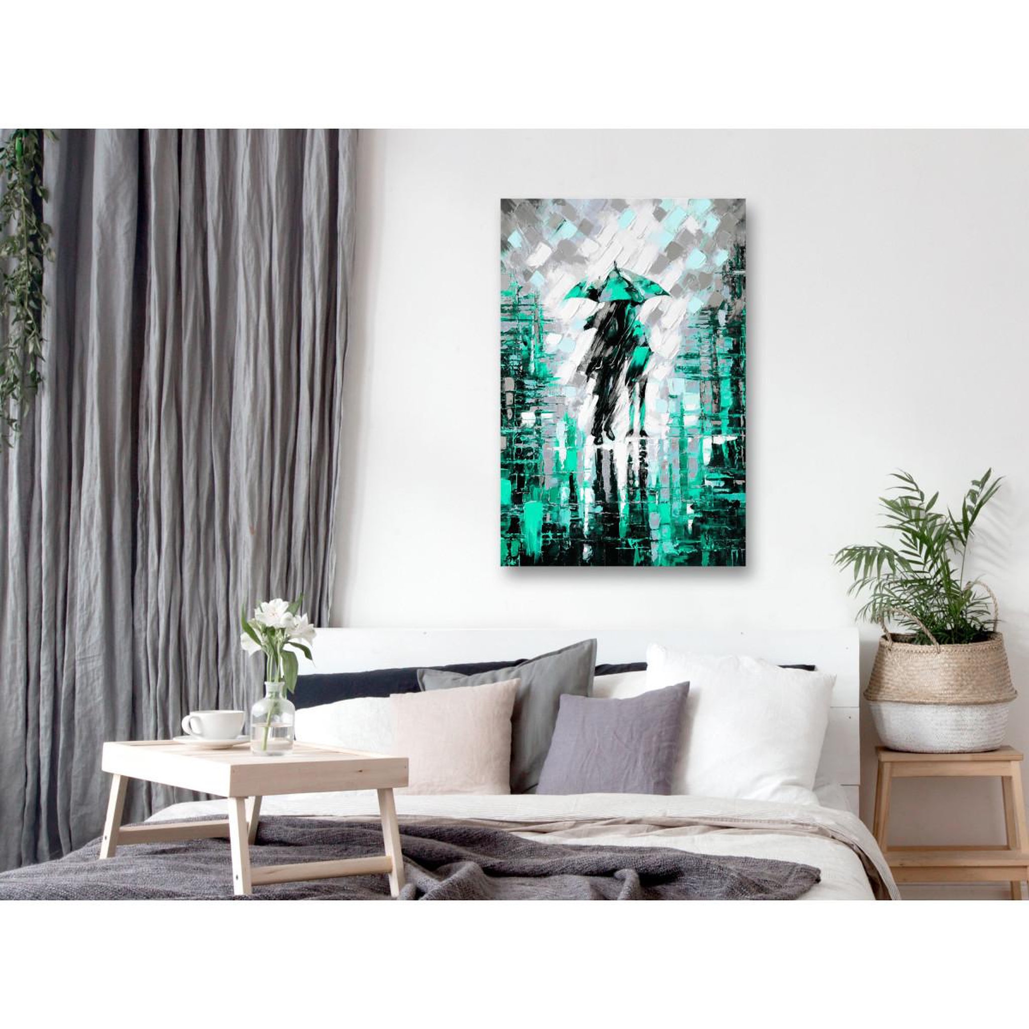 Voir la diapositive 2 : Paris Prix Tableau Imprimé  Lovers in Colour Green