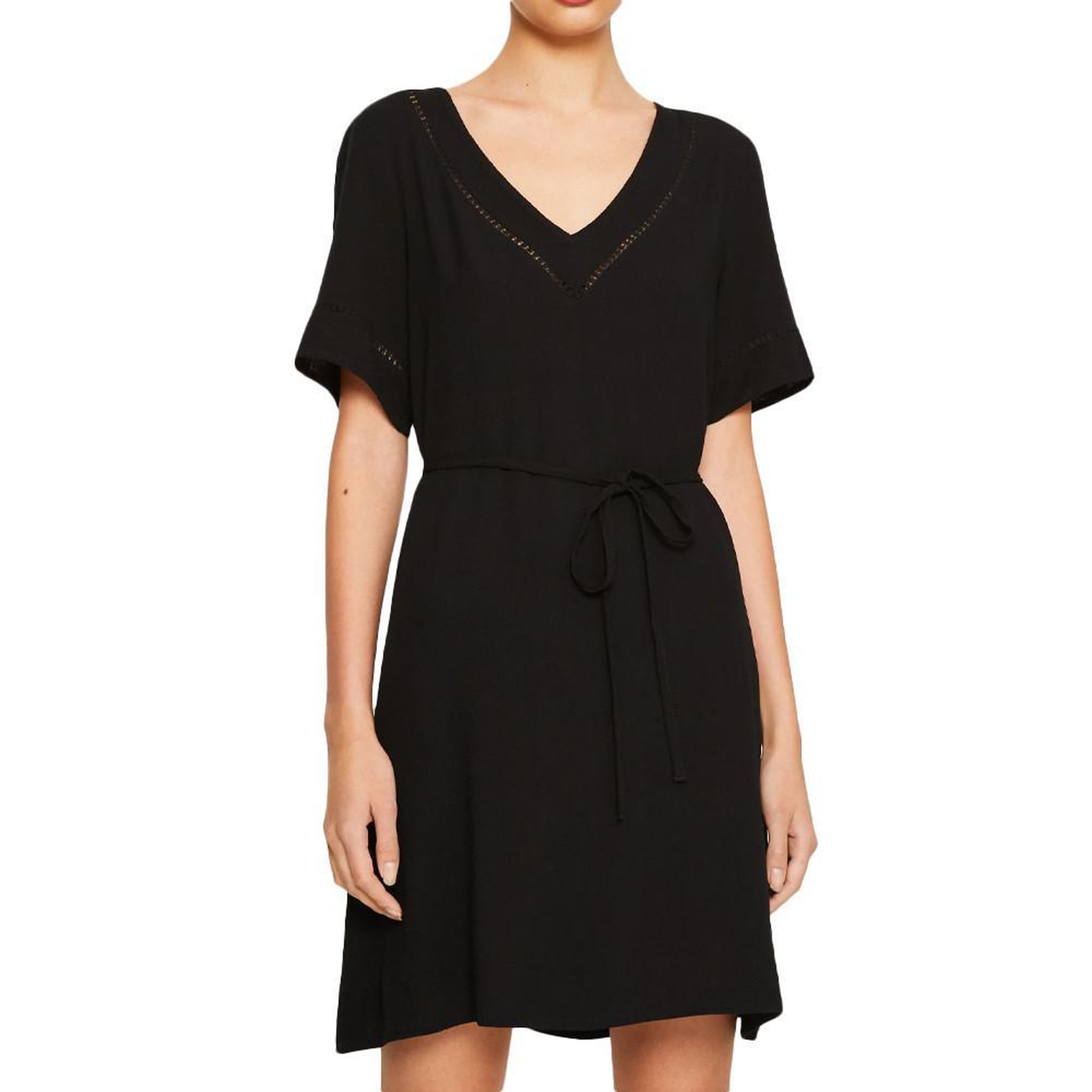 Voir la diapositive 1 : Vila Robe Noir Femme Vila Detail