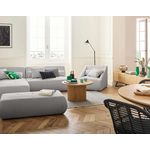 LISA DESIGN Onyx - canapé modulable d'angle gauche - 5 places - en velours côtelé. Coloris disponibles : Bleu, Beige, Jaune, Gris, Orange, Noir, Vert