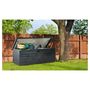 Voir la diapositive 1 : Jardikt Coffre de rangement jardin métal - Anthracite - 600L