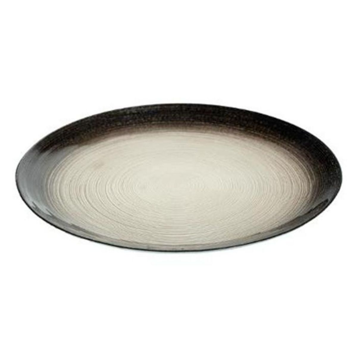 SECRET DE GOURMET Lot de 6 Assiettes de Présentation  Jem  33cm Noir & Argent