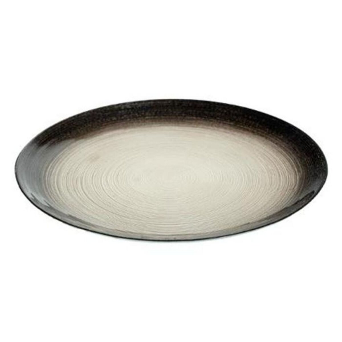 SECRET DE GOURMET Lot de 6 Assiettes de Présentation  Jem  33cm Noir & Argent