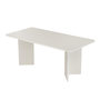 Voir la diapositive 1 : Habitat et Jardin Table à manger en bois  Linza  180 x 90 x 75 cm - Blanc de bois
