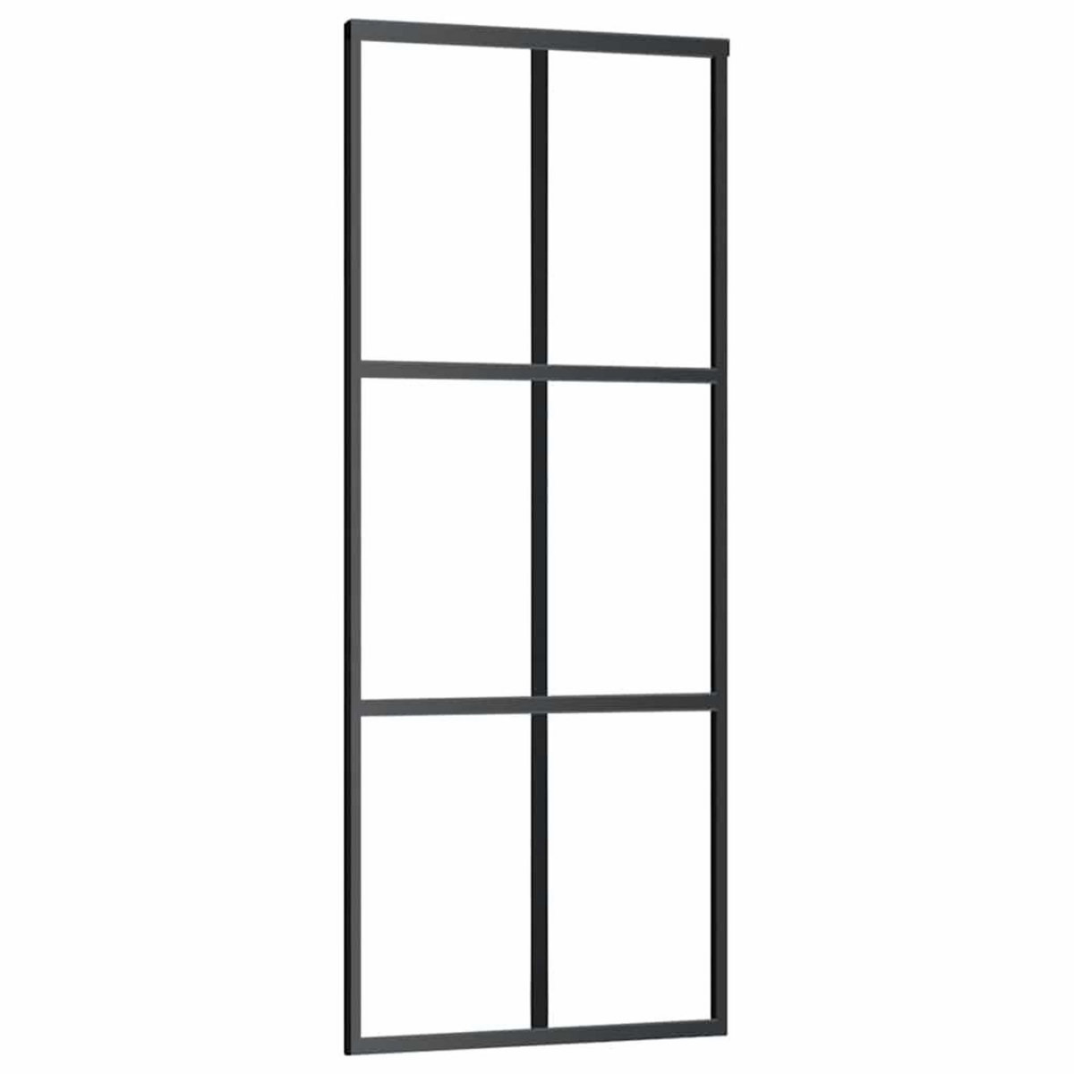 VIDAXL Porte coulissante avec kit de quincaillerie 76x205 cm Verre ESG