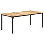 Voir la diapositive 1 : VIDAXL Table a manger 180x90x76 cm Bois de manguier brut