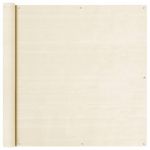 VIDAXL Ecran de balcon Creme 120x300 cm PEHD