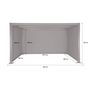 Voir la diapositive 4 : SWEEEK Pergola bioclimatique aluminium et acier 3x4m lames orientables + 2 stores 3m + 1 store 4m PALACE anthracite