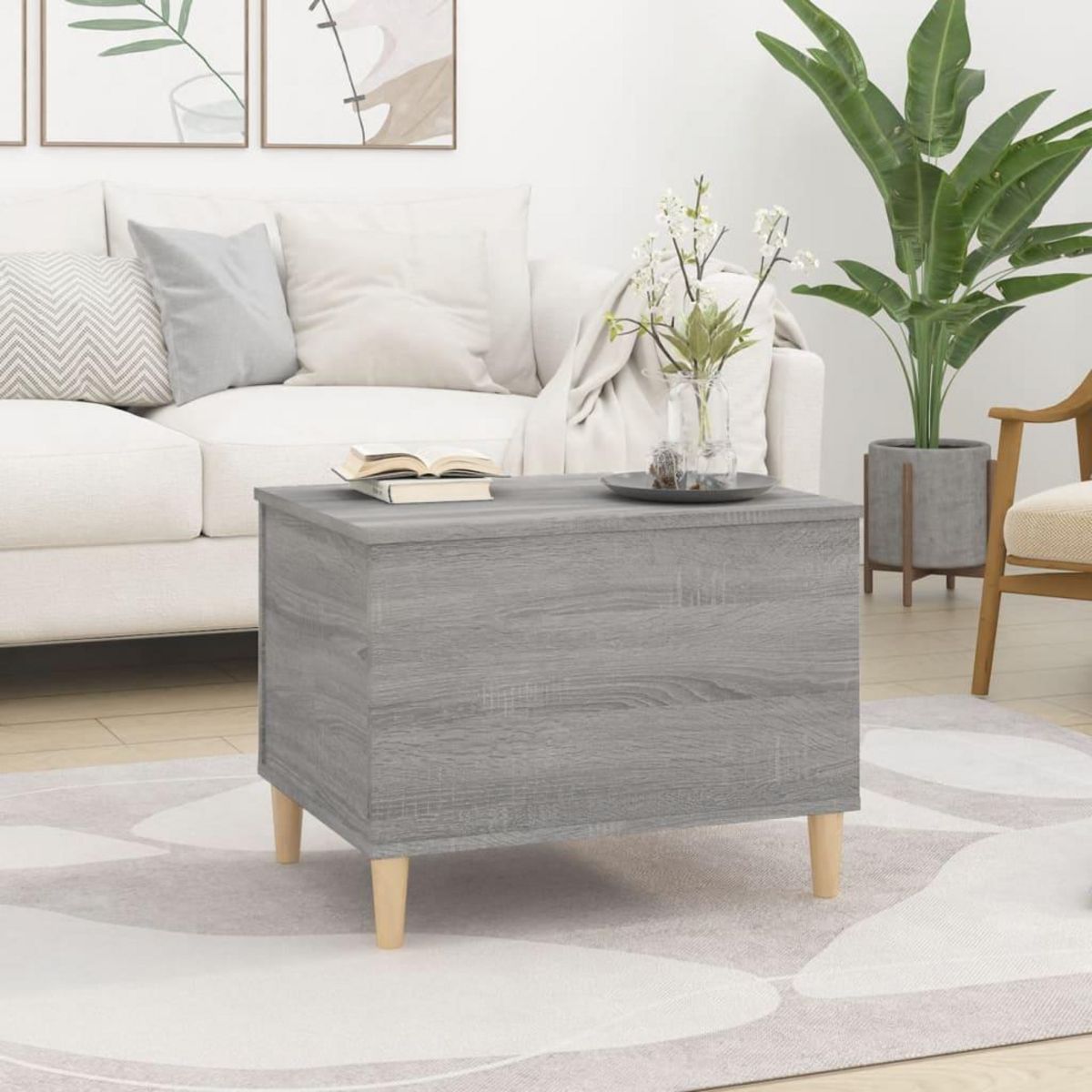 VIDAXL Table basse Sonoma gris 60x44,5x45 cm Bois d'ingenierie