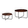 Voir la diapositive 6 : VIDAXL Ensemble de table basse 2 pcs Bois massif 60x35 cm