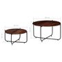 Voir la diapositive 6 : VIDAXL Ensemble de table basse 2 pcs Bois massif 60x35 cm