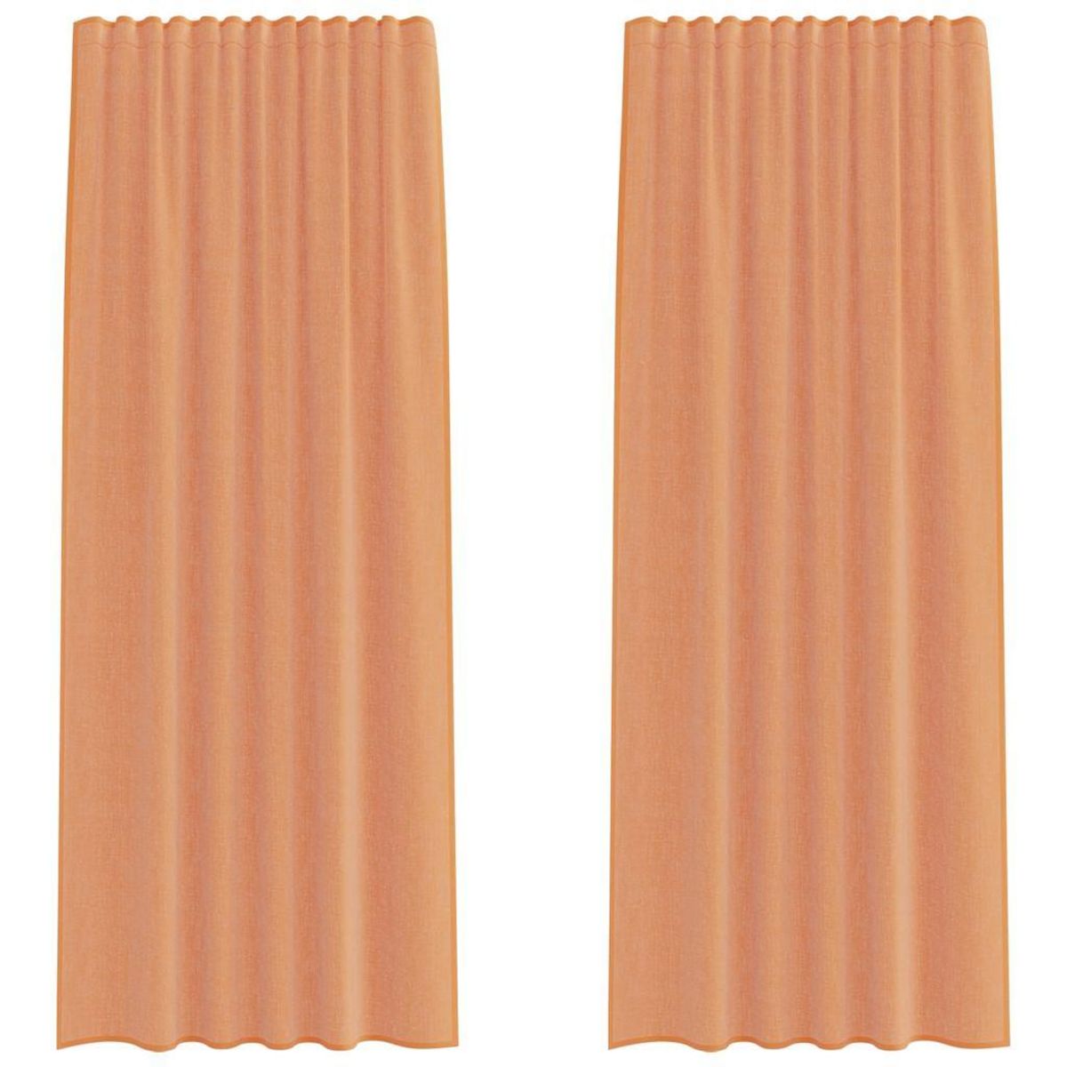 VIDAXL Rideaux en voile avec boucles 2 pcs terre cuite 140x225 cm