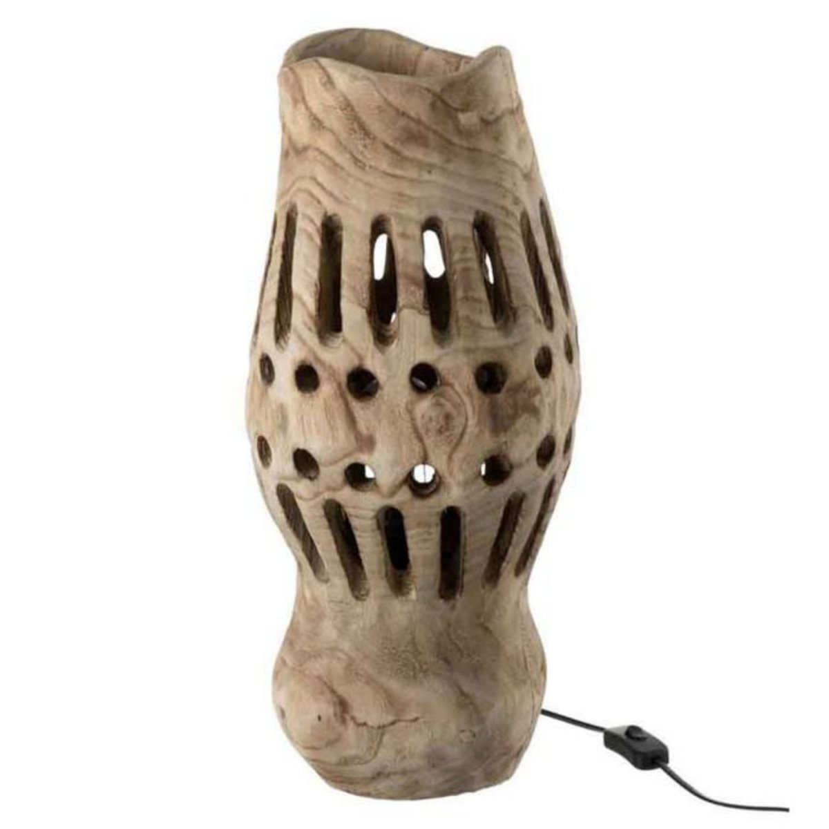 Paris Prix Lampe Design en Bois  Valeria  49cm Naturel