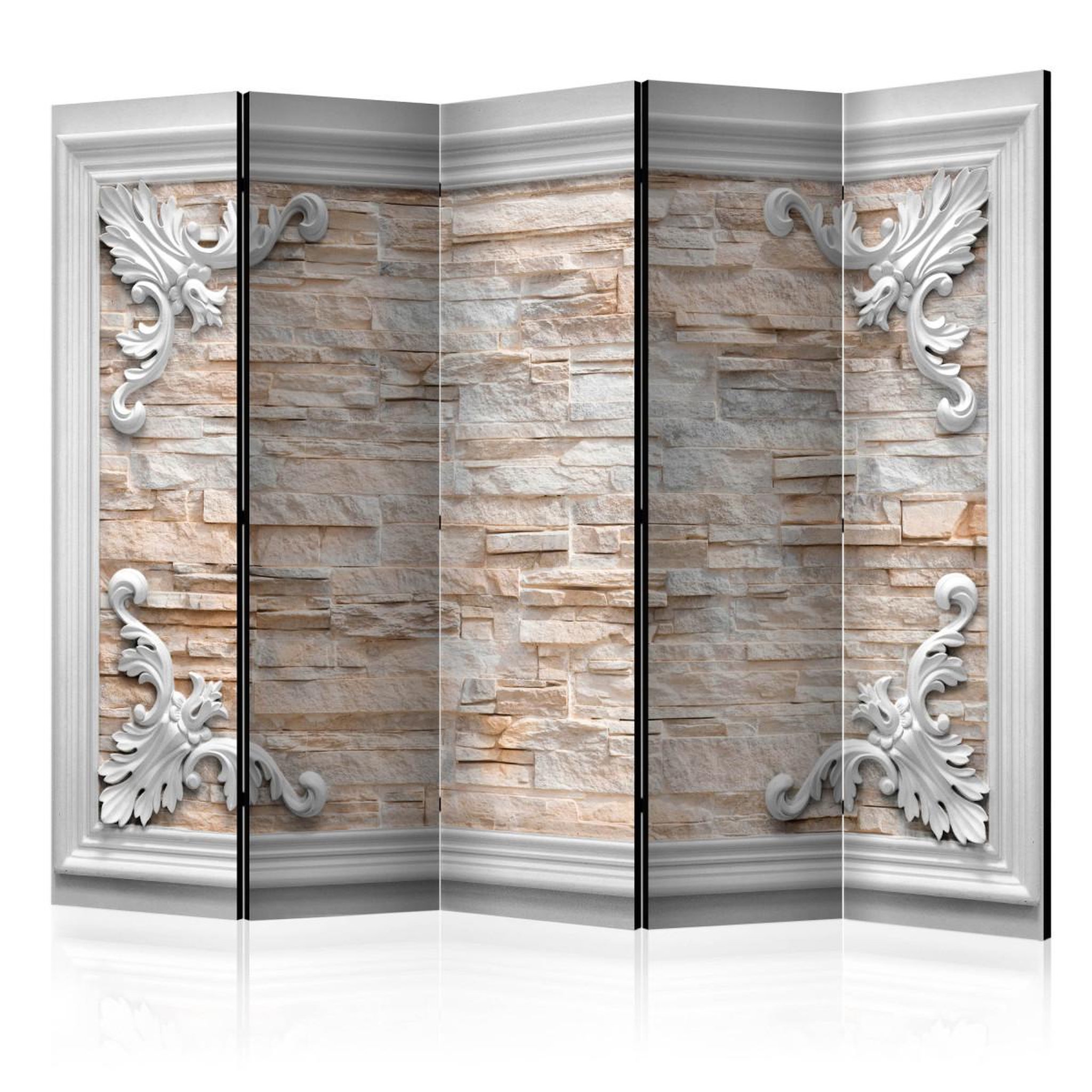 Paris Prix Paravent 5 volets  brick in the frame orange  172x225cm