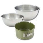 ZENKER Set pâtisserie avec moule à panettone 18 cm, 2 bols à mixer et spatule Zenker