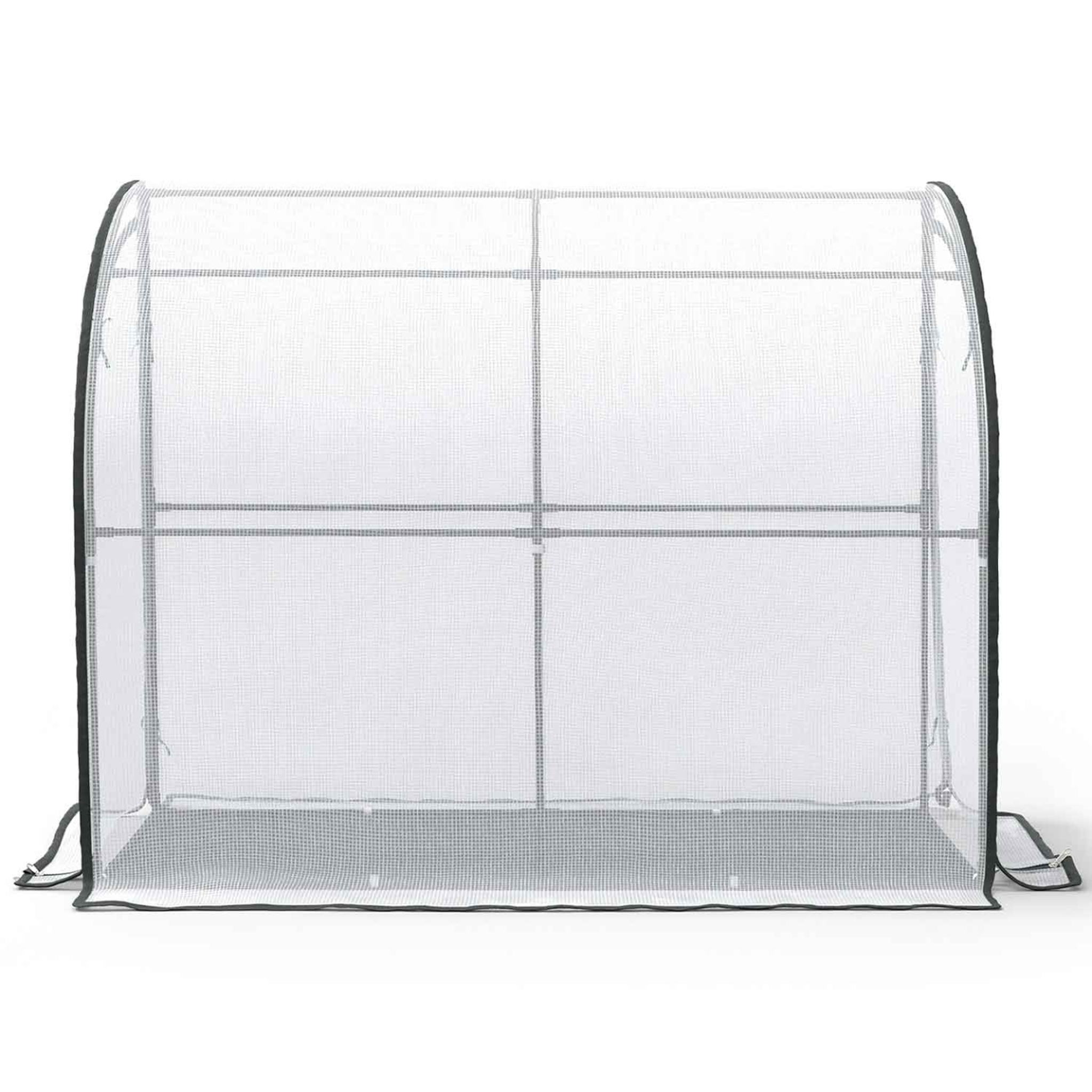 Voir la diapositive 5 : ID MARKET Serre d'hivernage murale adossée 200 x 80 x 160 cm balcon et terrasse