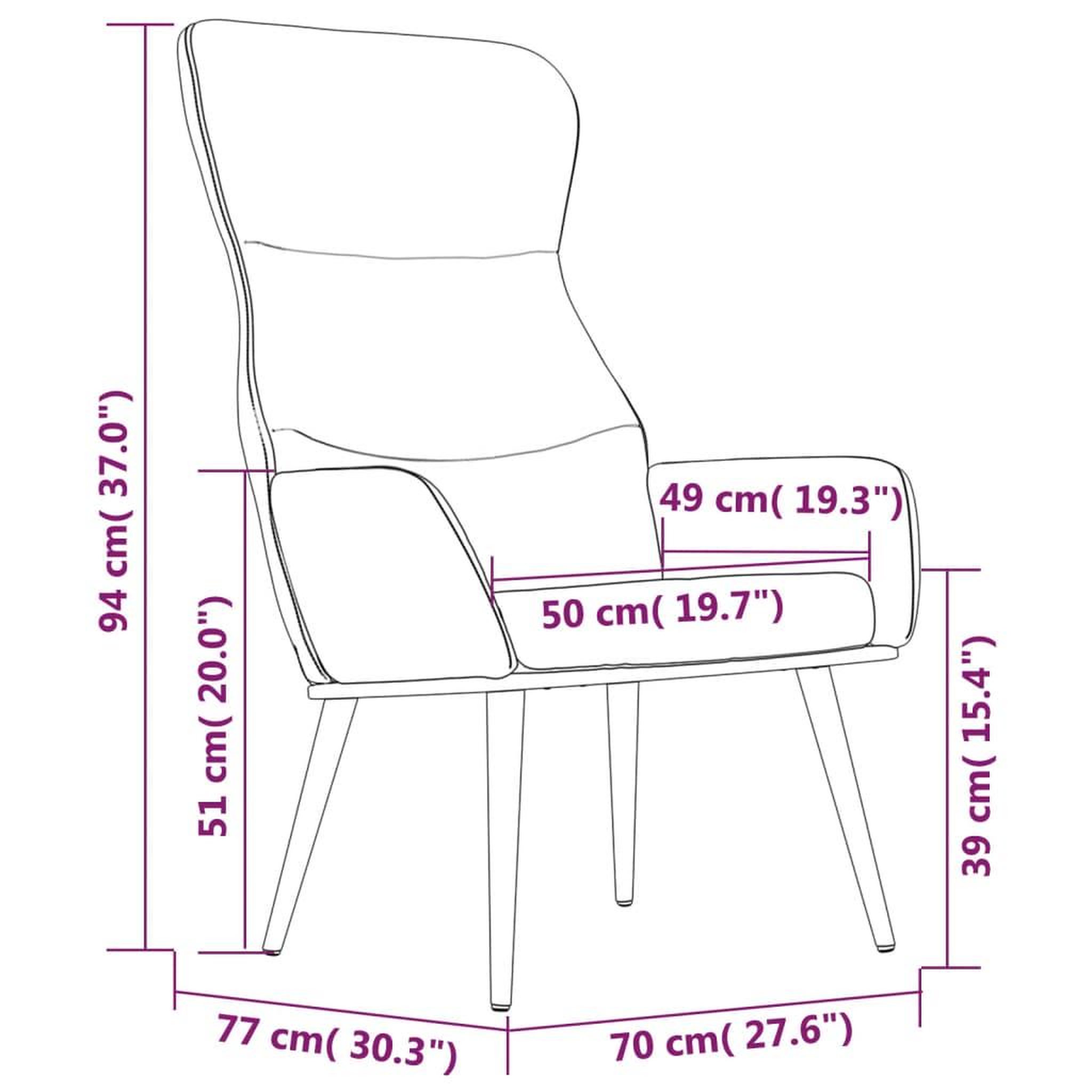 Voir la diapositive 6 : VIDAXL Chaise de relaxation Gris fonce Tissu