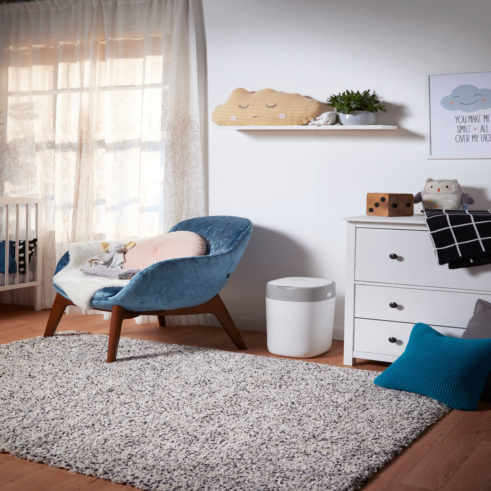 Voir la diapositive 4 : TOMMEE TIPPEE Recharges poubelle à couches Twist & click x18